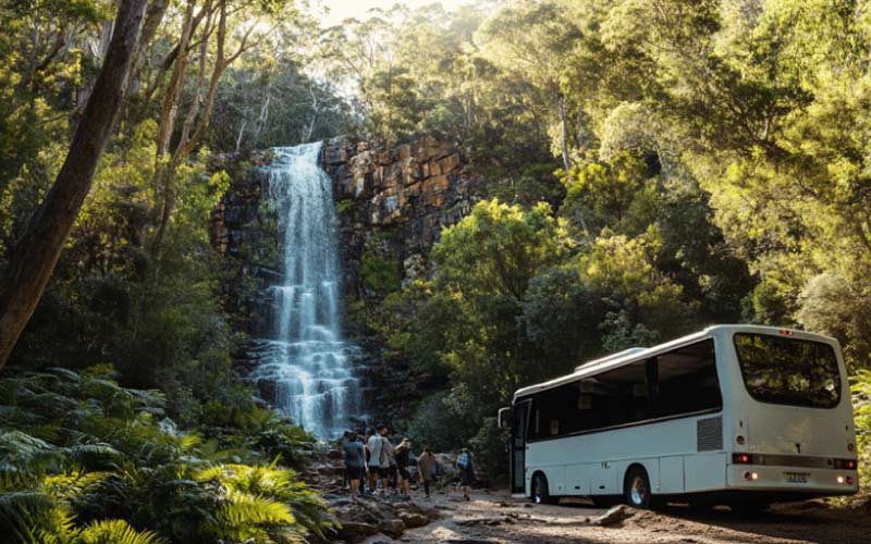 Scenic view of Waterfall Gully, a hidden gem in Adelaide accessible by bus